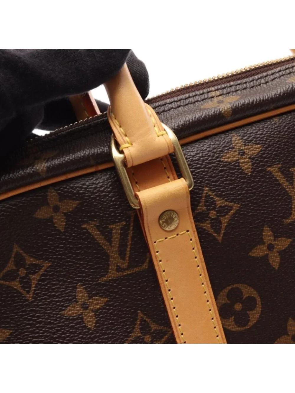 Louis Vuitton Briefcase Porte Documents Voyage Canvas Leather